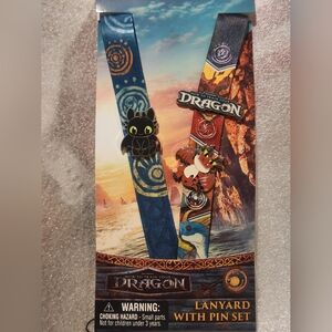 How to Train Your Dragon Lanyard with Pin Set